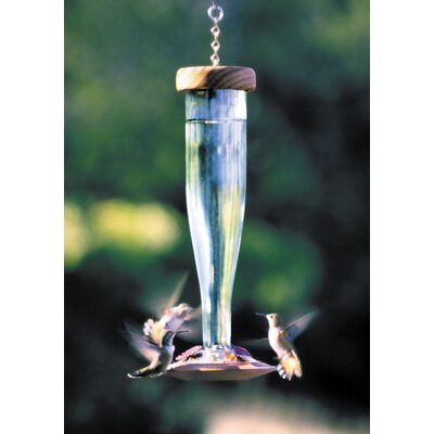 diy hummingbird feeder from old lantern